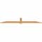 Ekena Millwork Eugene Smooth Timber Gable Bracket, Western Red Cedar, 72"W x 12"H x 1 1/2"D x 3 1/2"F, 4/12 Pitch GBW072X12X0204EUG00SWR - alternate 4